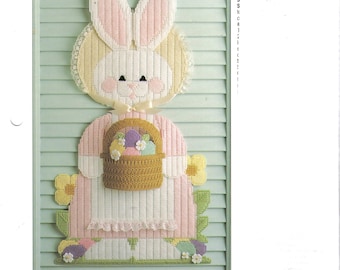 Easter Welcome Wall / Door Hanging ~ plastic canvas pattern for Easter