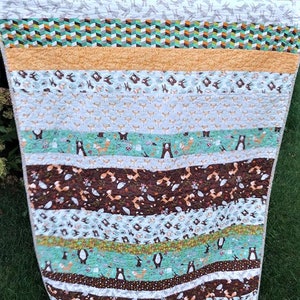 Edredón moderno para bebé &quot;Woodland Friends&quot; (zorro, osos, erizos y ardillas) - Edredón para bebé o niño pequeño - Neutro - Edredón de cuna Heirloom para bebé y niño pequeño