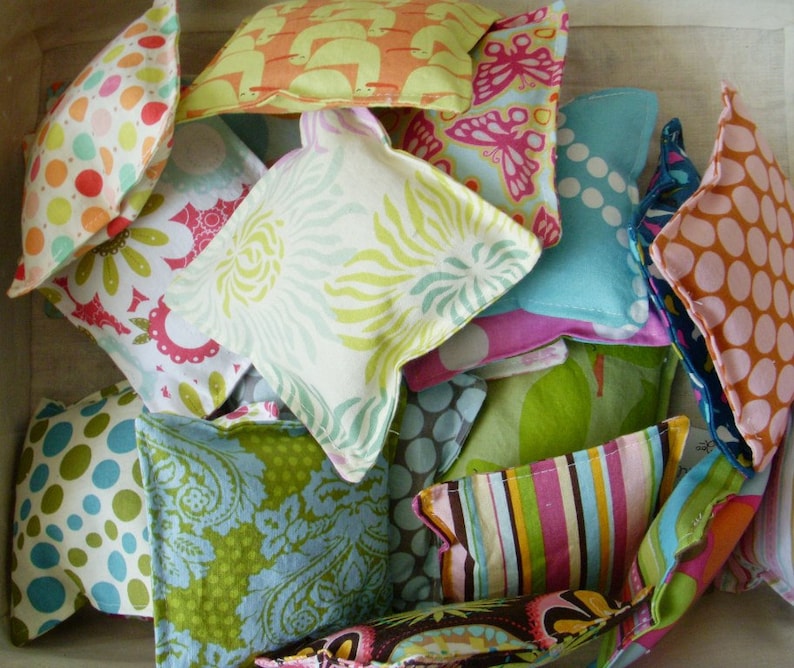 Lavender Sachets  Mixed Prints Set of 6   Organic image 1