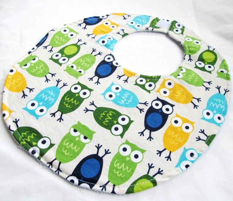 Baby Boy Burp Cloth Gift Set Owls in Blue Set of 3 Etsy