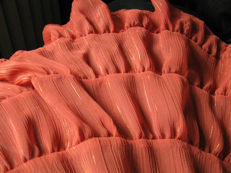 Tutu Sheer Flared Skirt Orange Medium image 3