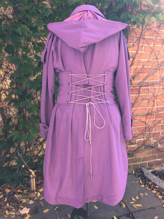 lavender rain jacket