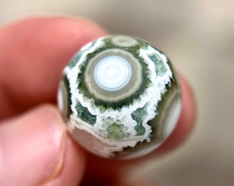 Ocean jasper sphere agate crystal