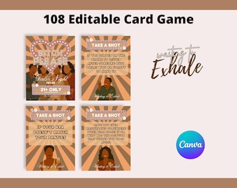 Waiting to Exhale Party Bundle: Editable Canva Templates (Digital Download