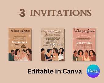 Waiting to Exhale Inspired Invitation | Girls' Night, Brunch (Digital Download)