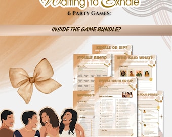 Bundel 6 Waiting to Exhale partygames | Vrouwenavond | Game-avond uit de jaren 90