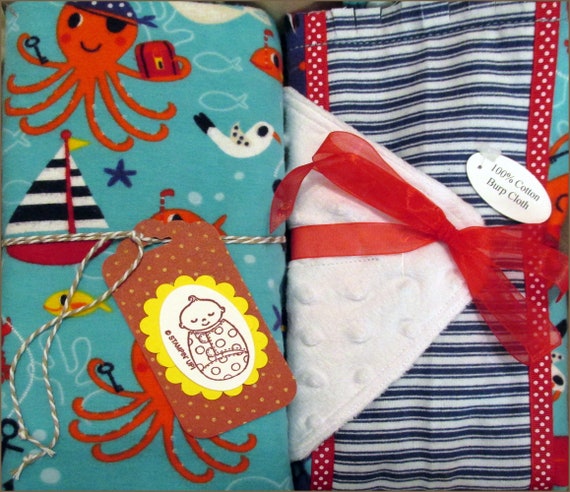 Baby Master of the High Seas Pirate Duck Bib Gift Set
