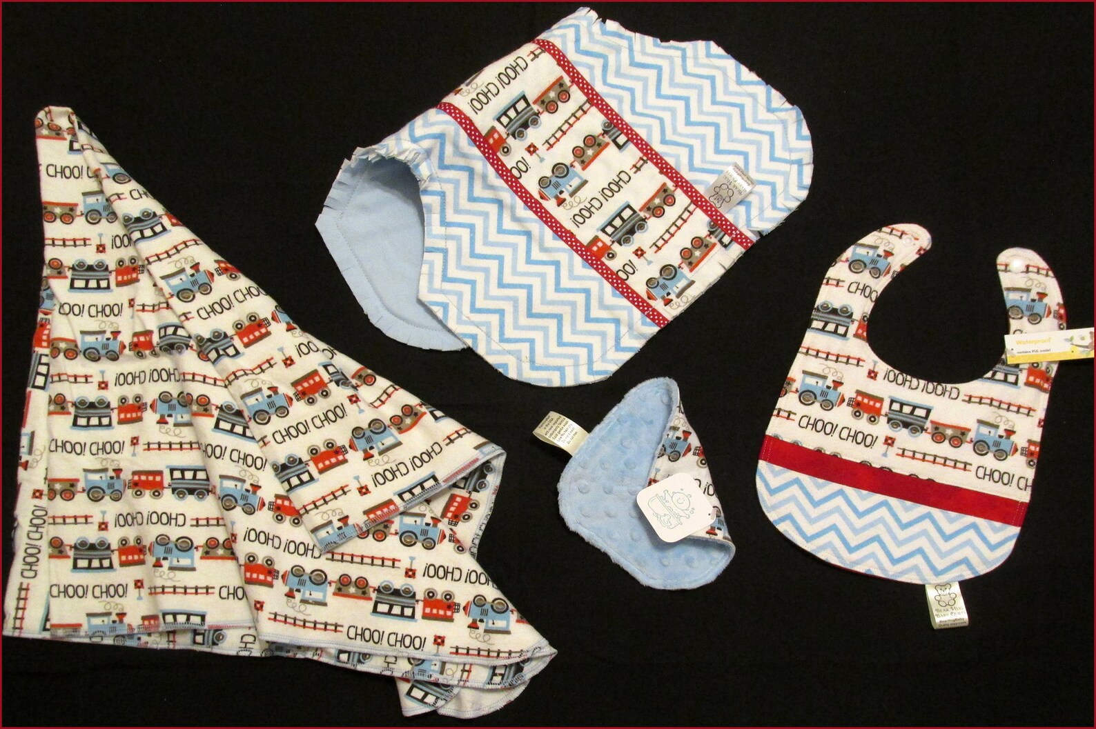 New Baby Gift Box Set, Baby Shower Gift, Baby, Choo Choo Train