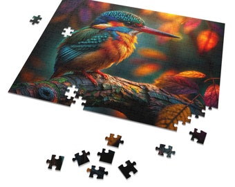 Buntes Eisvogel-Premium-Puzzle – Naturkunst für Detailbegeisterte Puzzle (30, 110, 252, 500, 1000 Teile)