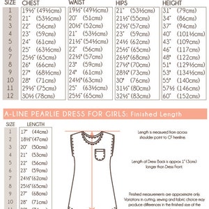 At Home A Line Tee Shirt Knit Dress for Girls PDF Sewing Pattern image 10