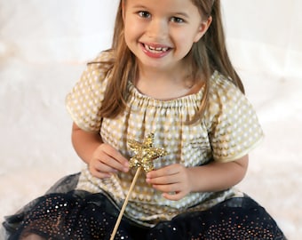 Peasant Dress & Top Butterfly Breeze INSTANT DOWNLOAD PDF Sewing Pattern for Toddlers and Girls: Sizes 1-8 by Peach Patterns