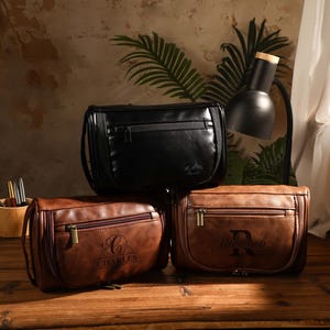 Personalisierte Leder Kulturtasche für Männer, Reise Kulturtasche, Trauzeugen Geschenk, Geschenk für Ihn, Vatertagsgeschenk, Herren Dopp Tasche, Kulturbeutel