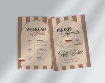 Espresso Martini Bachelorette Invitation Template (Digital Download)
