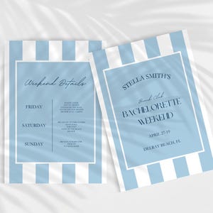 Charleston Coastal Bachelorette Party Invite & Itinerary | Beach Bachelorette Weekend Itinerary | Tropical Bach Invitation | Canva Template