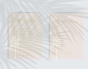 Tan Palm Beach Bachelorette Party Games| Tan Minimalist Bachelorette Party Games | Good Times and Tan Lines Bach | Digital Download | Canva