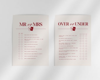 Lucky in Love Bachelorette Party Games | Las Vegas Bachelorette Party Games | Customizable Vegas Bach Weekend Bar Golf | Instant Download