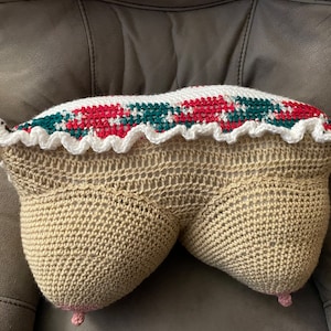 Crocheted Boobie Pillow - Mature -Ready to Ship