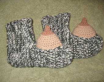 Boobie, Penis or Vagina Slippers - MATURE - Made to Order