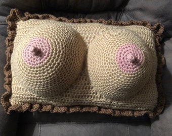 Crocheted Boobie Pillow - Mature - Made to Order