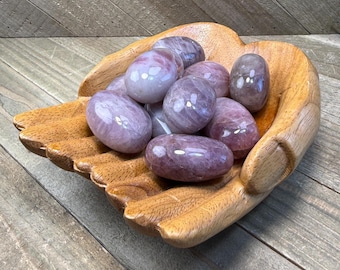 Purple Rose Quartz Tumble Stones * You Choose Size * Emotional Healing, Intuition, Inner Peace * Reiki Infused * Heart & Crown Chakras