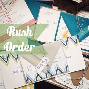 Rush Order Fee for Wedding Invitations