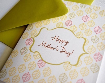 Pattern- Mothers Day single greeting card