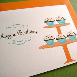 Cupcakes - Cartão de aniversário