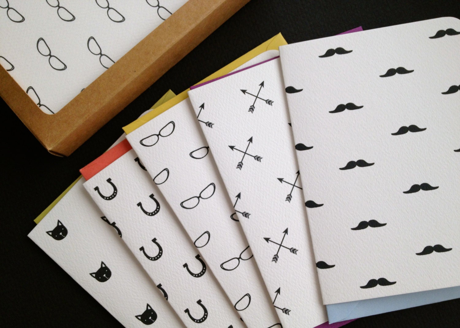 Pattern Blank Cards- Set of 8 - Etsy