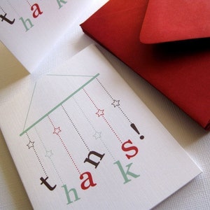 Mobile thank you cards, set of 6 image 1