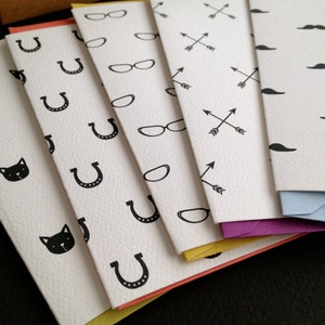 Cartões em branco padrão - conjunto de 8