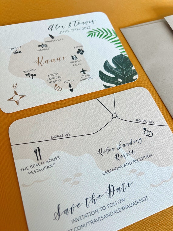 Save the Date tropical – EventCardsDesign