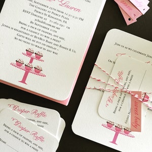 Dulce bebé: tarjetas de agradecimiento, personalizadas, juego de 100, cupcakes, fiesta dulce, fiesta de cumpleaños de niña, despedida de soltera, baby shower