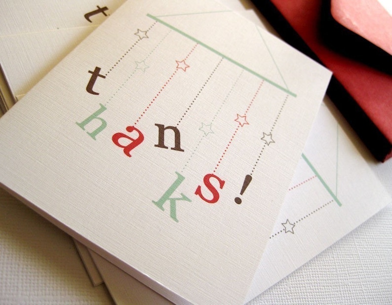 Mobile thank you cards, set of 6 image 3