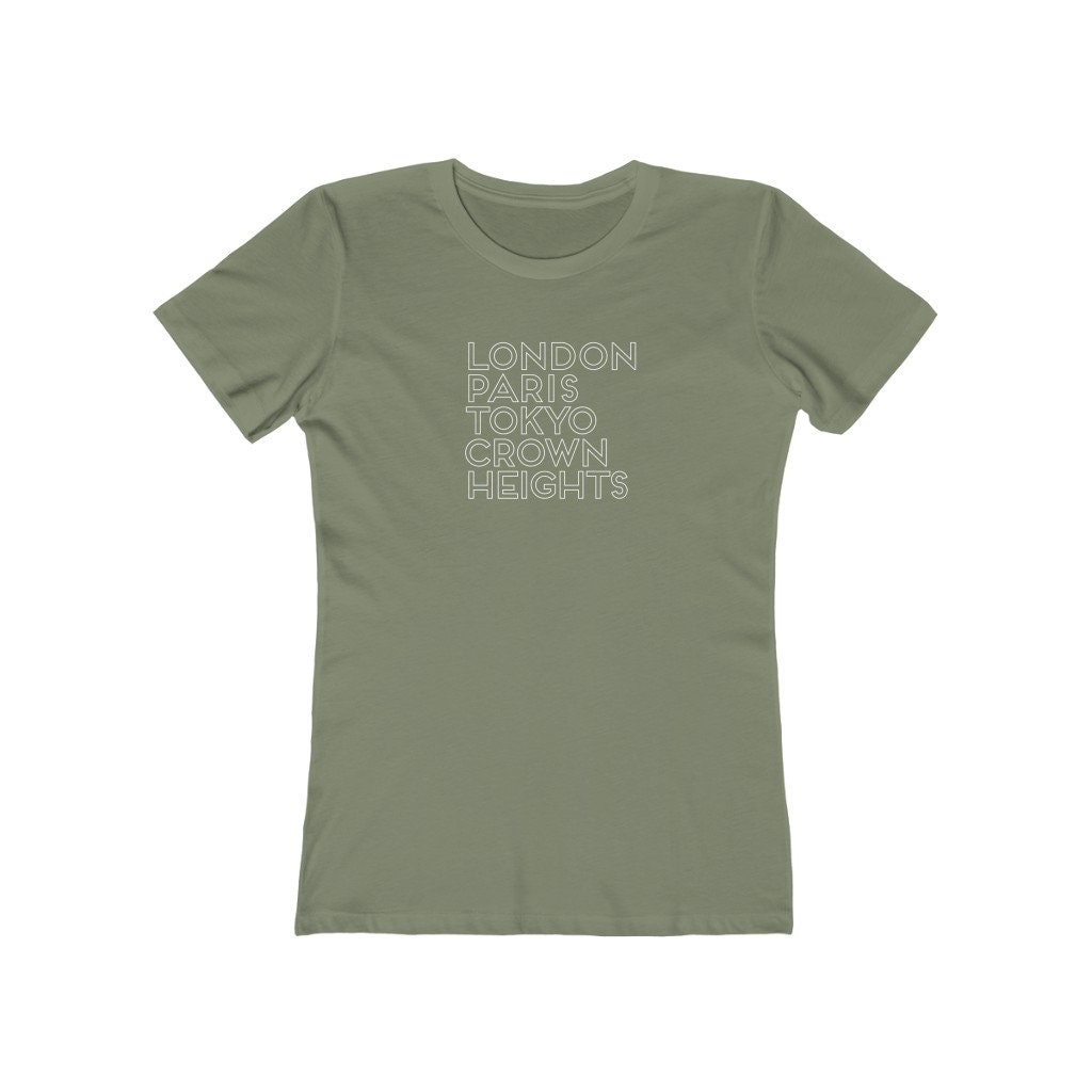 T-shirt Homme Rayé Crown Heights Brooklyn - Taille L - Couleur Noir, Blanc, Violet - Occasion Très Bon état