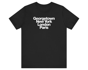 Georgetown New York London Paris v2 [C] T-Shirt