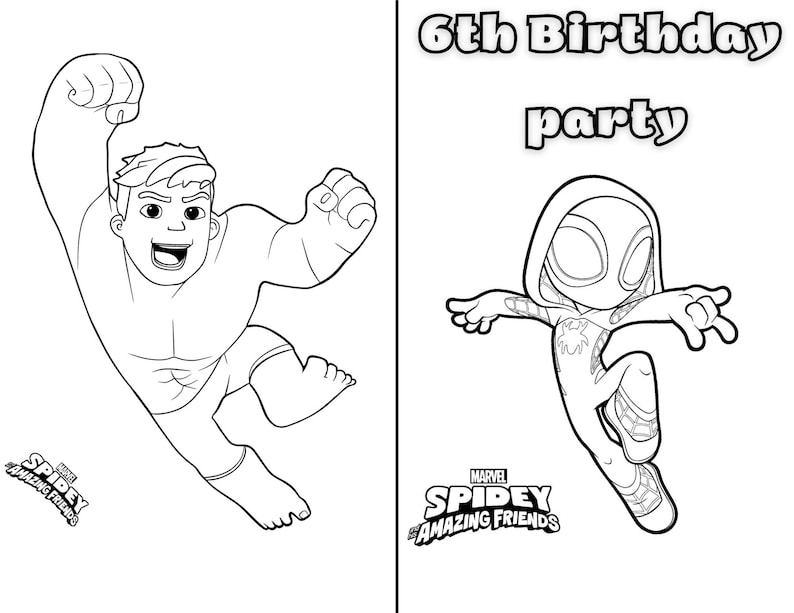 Spidey and His Amazing Friends Coloring Book, Avalaible in French and