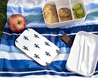 Orca Bento Lunch Box, Cute Reusable Eco-Friendly Snack Box