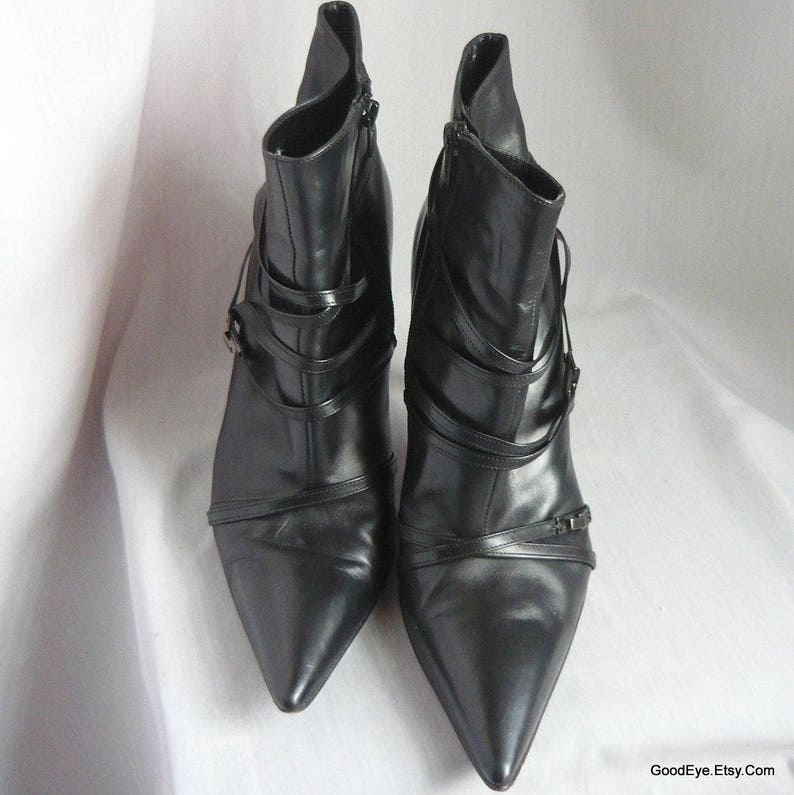 Size 10 Vintage Pointed Toe Stiletto Ankle Boots / Sz Eu 42 Uk - Etsy UK