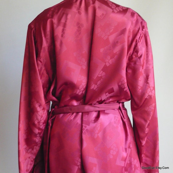 Vintage 1950s Mens SMOKING Jacket Robe size 42 to… - image 4