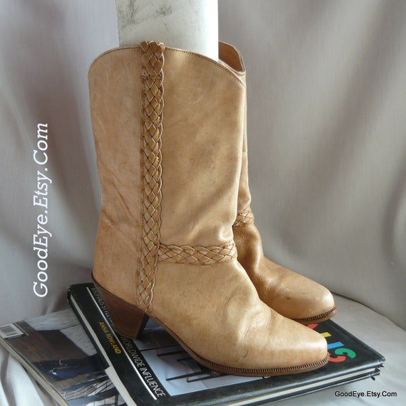 Vintage Leather Dingo Slouch Mid-calf 