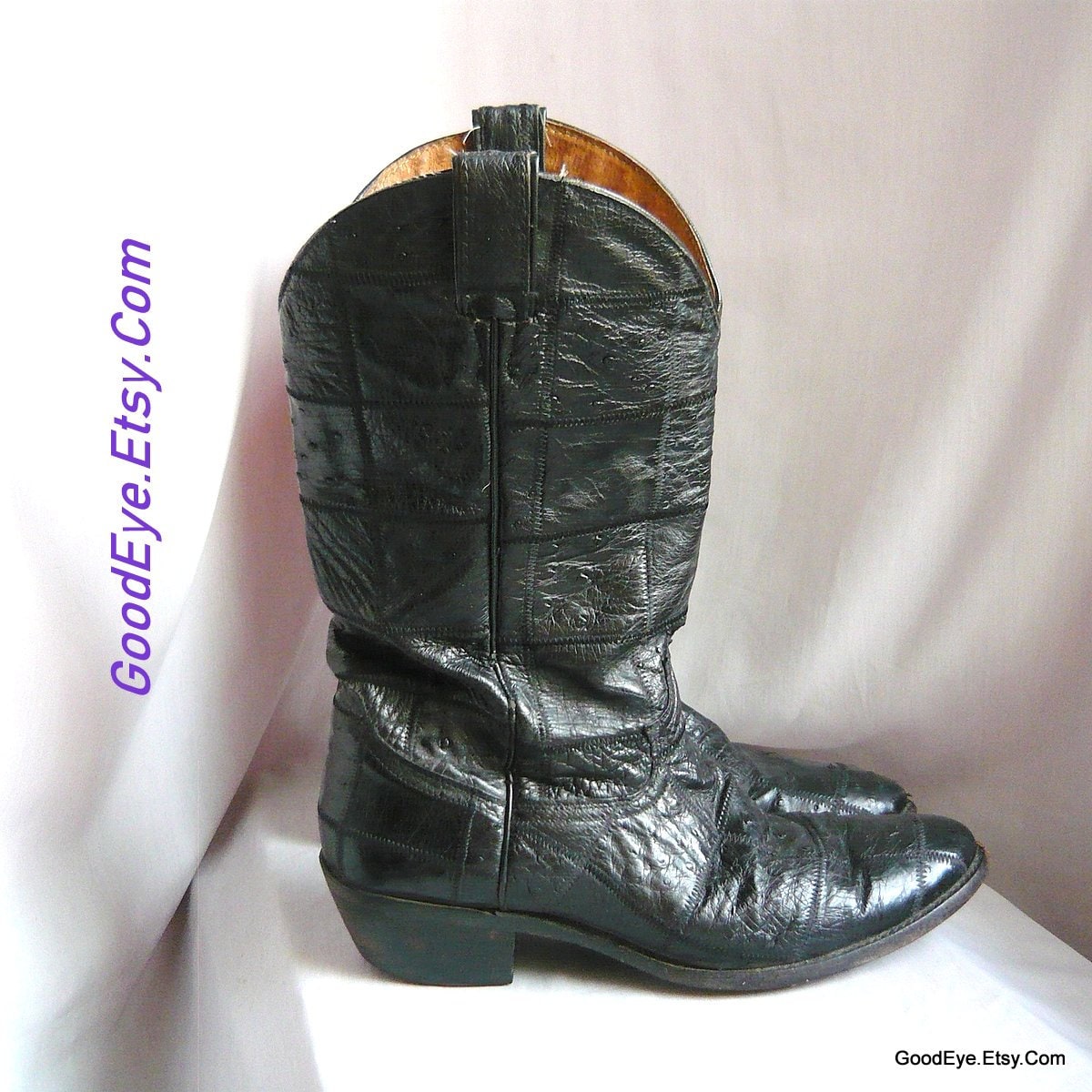 womens black cowboy boots size 10