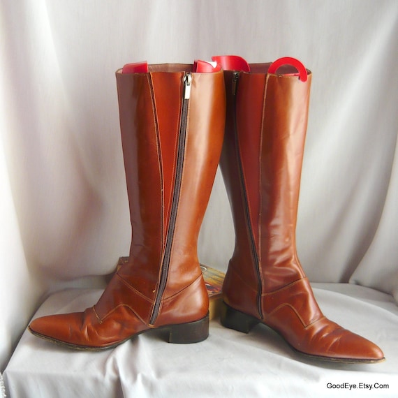 wide leg leather boots uk