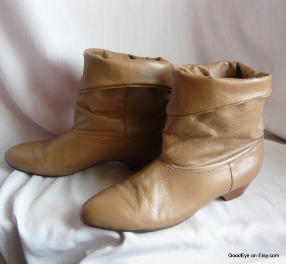 Vintage PIXIE Slouch Ankle Boots / size 