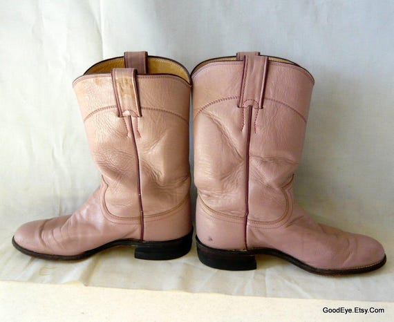Pink justin boots clearance
