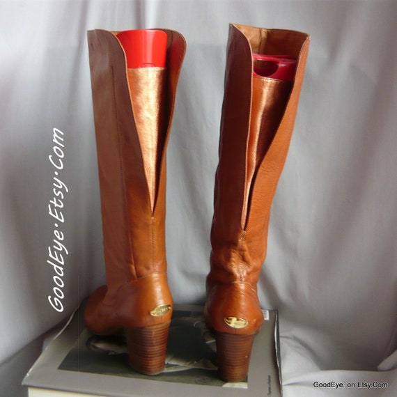 gold slouch boots
