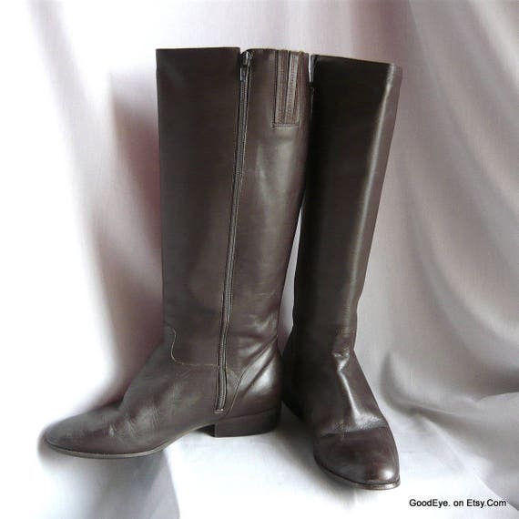 leather riding boots size 6