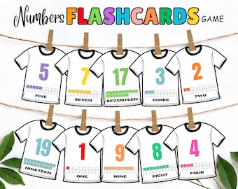 Count to 20 Flashcards: Montessori Homeschool Printable (Digital Download)