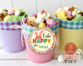 Easter Favor Tag Template: Editable Pastel Gift Labels (Digital Download)