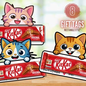 Lembrancinhas de Dia dos Namorados para crianças, Etiquetas de Presente de Chocolate KitKat Engraçadas, Dia dos Namorados Escolar, Etiquetas de Lembrancinhas de Doces de Dia dos Namorados, DOWNLOAD INSTANTÂNEO