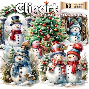 Schneemann Liebhaber Clipart, hochwertige transparente PNG-Dateien, beste Freunde, romantisch zu zweit, Winter Festliche, Weihnachtscliparts